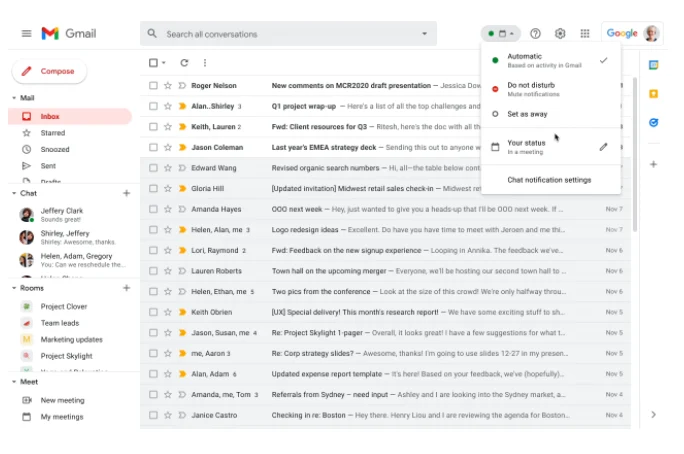 Google Chatでカレンダーのステータスが確認できるようになるお話
