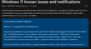 Windows11が対象PCに振ってくるお話