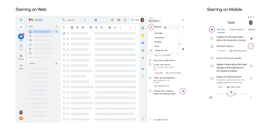 Googleタスクに☆印がつけられるようになるお話
