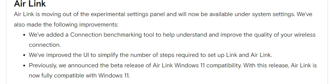 Meta（旧Oculus）Quest2でのAIR LINK機能正式リリースによりWindows11に対応するお話
