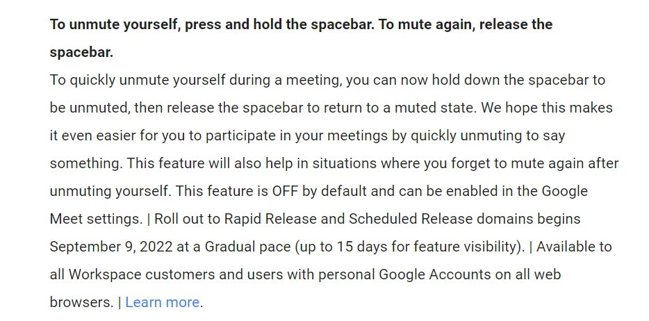 Google Meetでちょっとミュートしたいときに便利な機能がきた