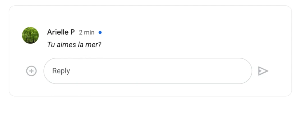 Google Chatにもスマートリプライ機能