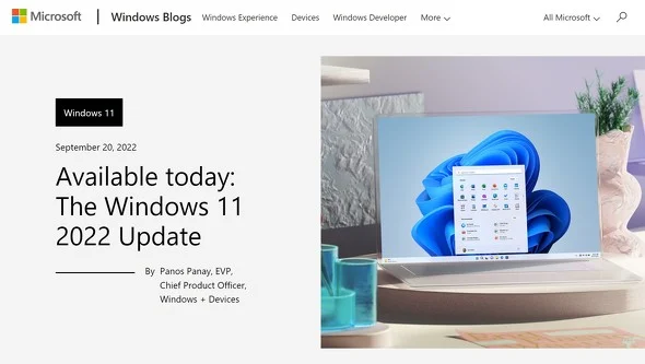 Windows11 2022Update(22H2)配信開始