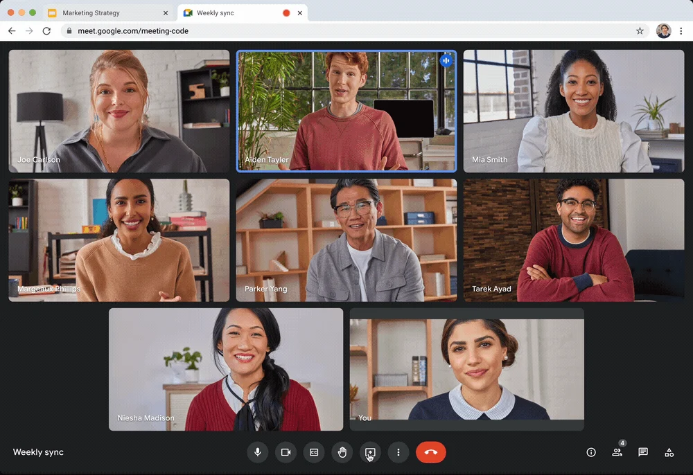 Google Meet内でGoogleスライドが直接表示できるようになるお話