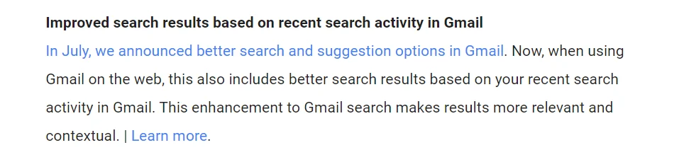Gmailの検索が改善されているお話