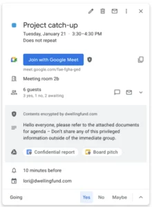 Google カレンダーでもクライアント暗号化が提供されるお話