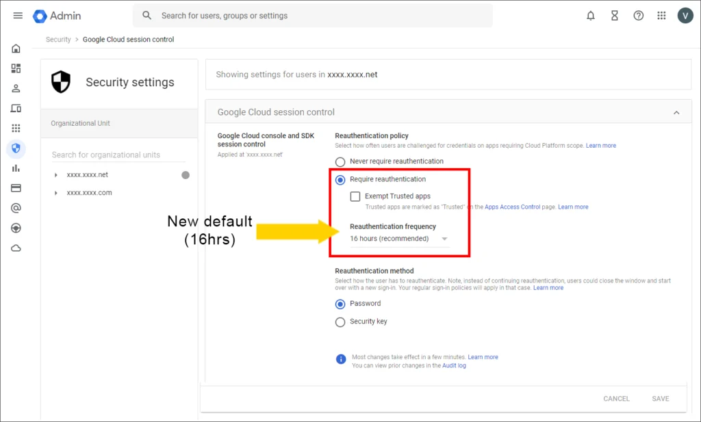 Google Workspace のデフォルトセッション維持時間が変更になるお話