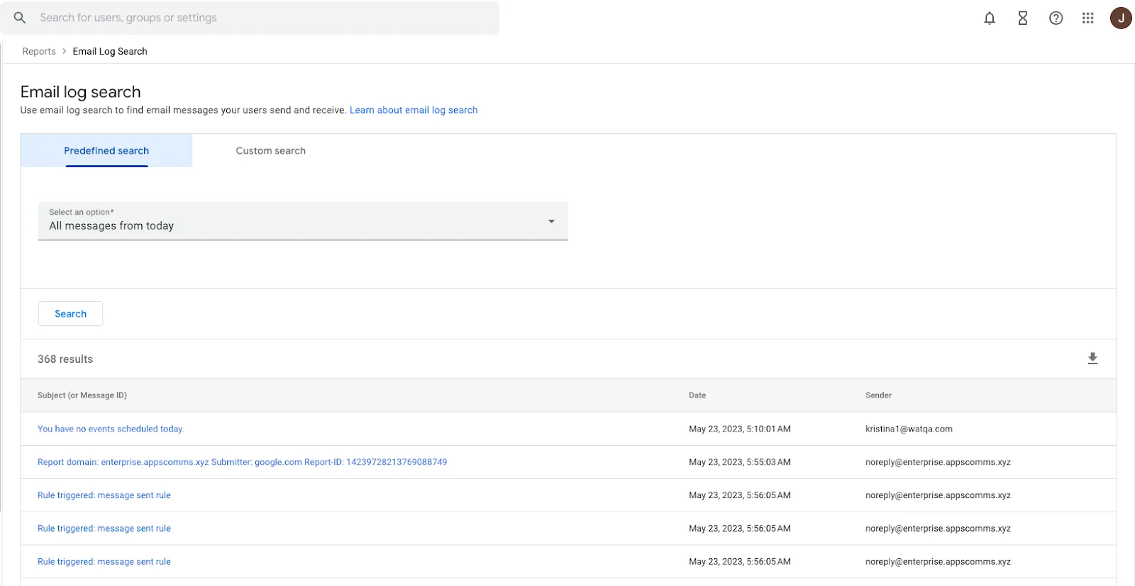 Gmailのログ検索画面が変わるお話