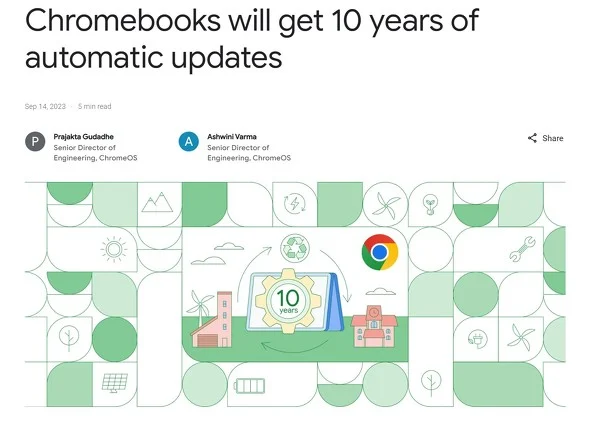 Chromebookが長期間使えるようになるお話