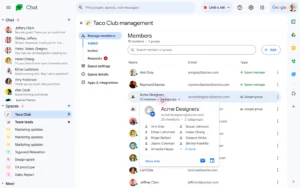 GoogleチャットのスペースにGoogleグループが追加できるようになるお話