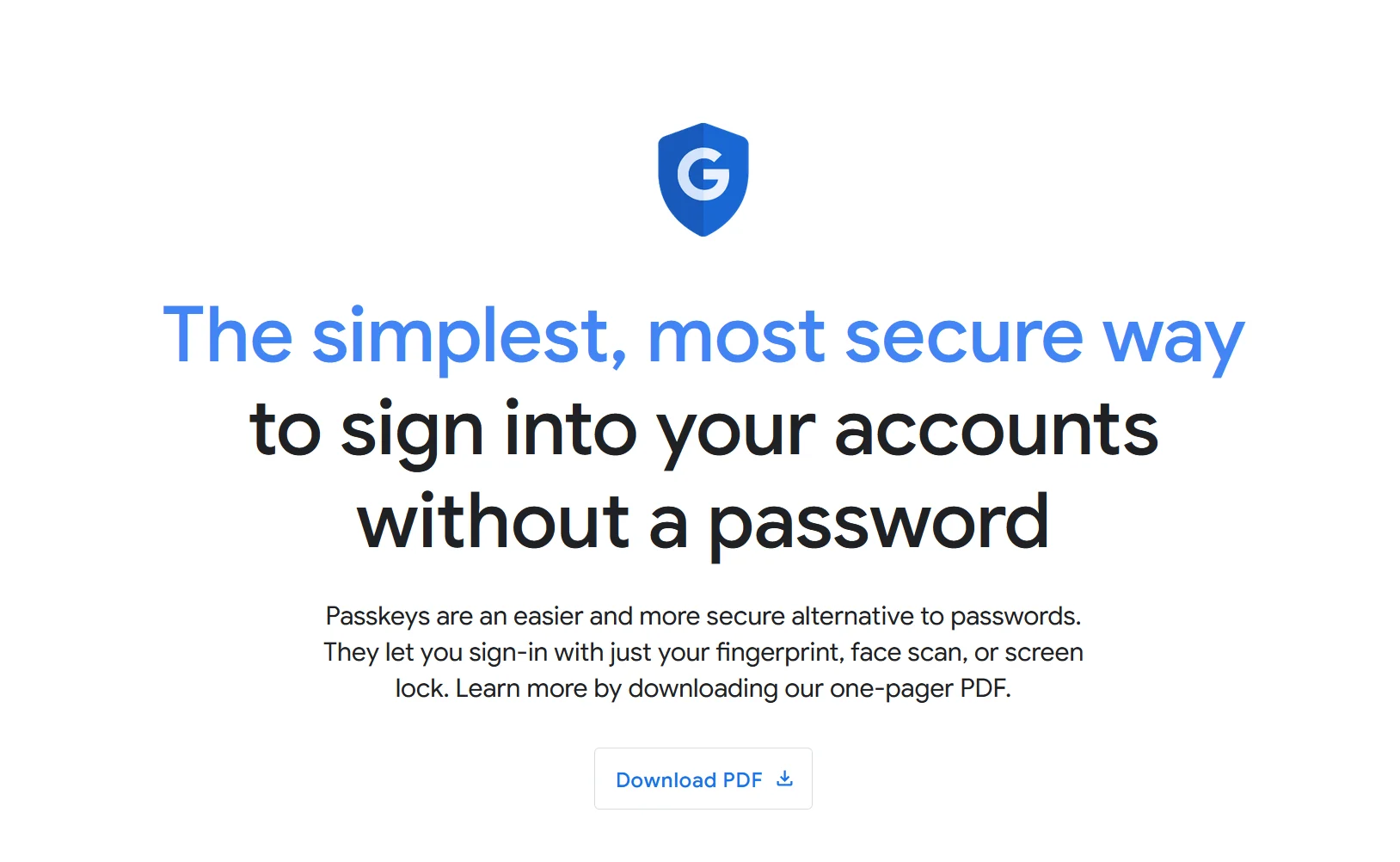 Googleさんもパスキーを標準化というお話