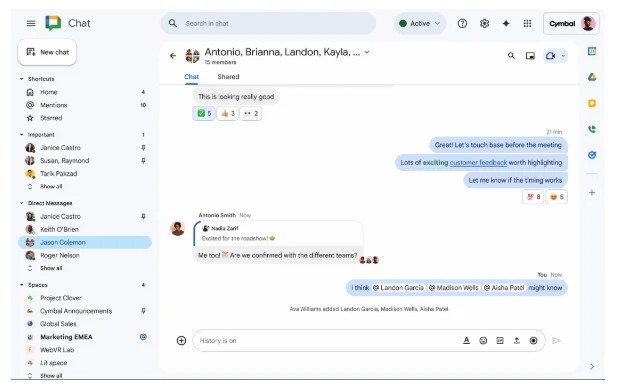 Google Chatのメンション機能がちょっと改善されるお話